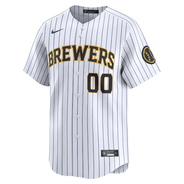 Milwaukee Brewers Nike Alternate Limited Custom Jersey?ยจC White - Image 2