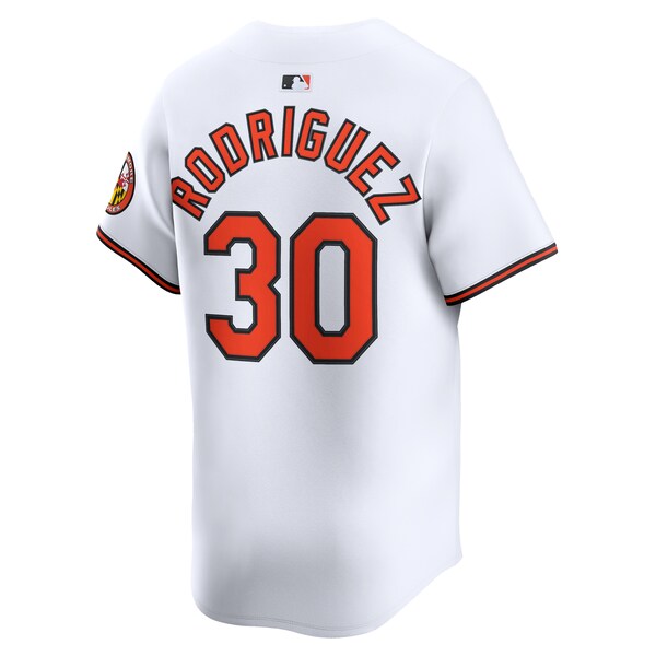 Grayson Rodriguez Baltimore Orioles Nike Alternate Limited Player Jersey - White - Image 3
