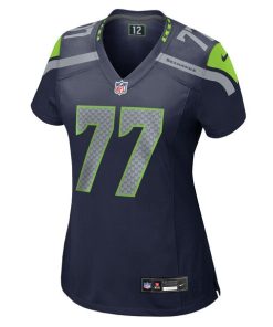 Alternative view of Bryce Cabeldue Seattle Seahawks Nike Women's Team Game Jersey -  College Navy