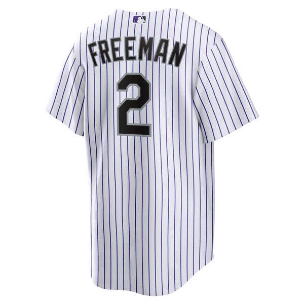 Tyler Freeman Colorado Rockies Nike Youth Home Replica Jersey - White - Image 3