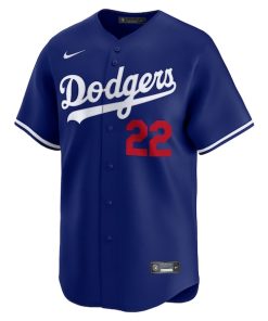 Alternative view of Clayton Kershaw Los Angeles Dodgers Nike Alternate Limited Player Jersey?¨C Royal