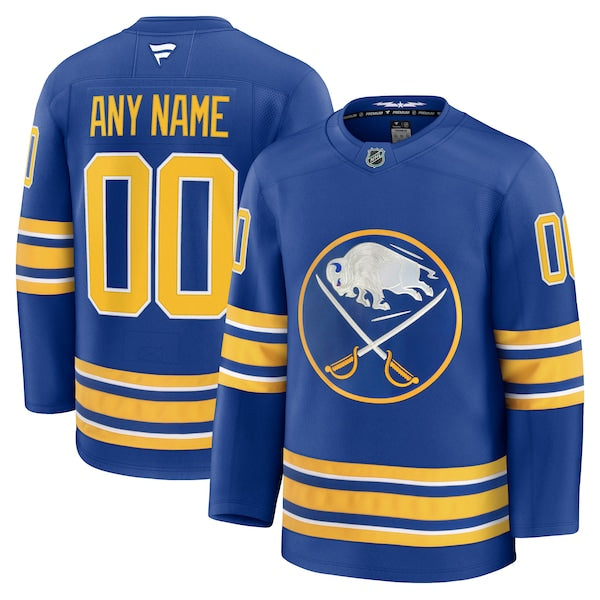 Buffalo Sabres Home Premium Custom Jersey - Royal/Black/White - Image 2