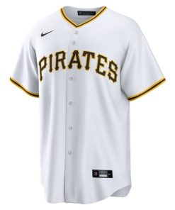 Alternative view of Pittsburgh Pirates Nike Home  2025 Jackie Robinson Day Replica Jersey - White