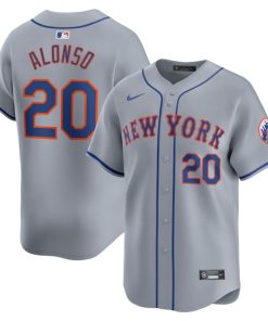 Pete Alonso New York Mets Nike Away Limited Player Jersey - Gray/White