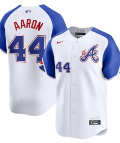 Hank Aaron Atlanta Braves Nike City Connect Retired Player Jersey - White