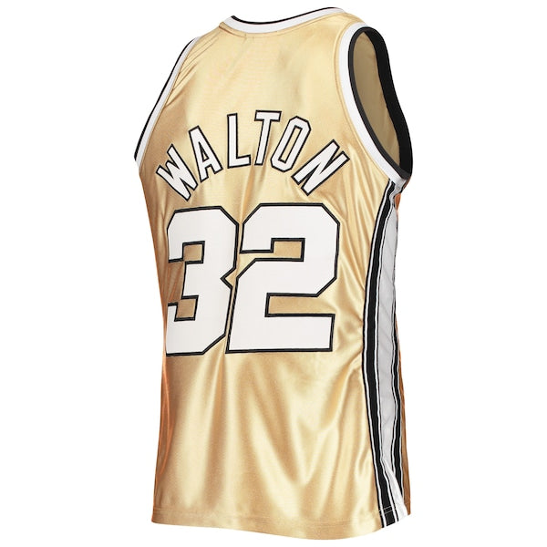 Bill Walton Portland Trail Blazers 75th Anniversary 1976/77 Hardwood Classics Swingman Jersey - Gold - Image 3