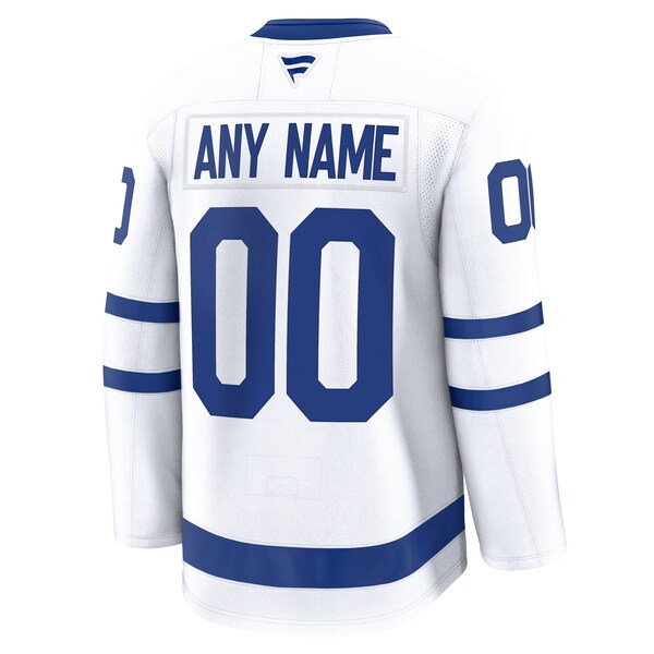 Toronto Maple Leafs Away Premium Custom Jersey - White/Blue/Black - Image 5