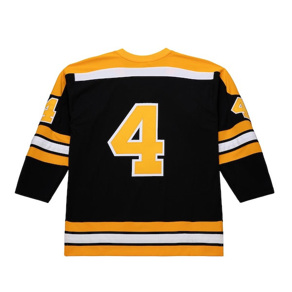 Bobby Orr Boston Bruins Big & Tall 1971/72 Blue Line 2.0 Jersey - Black - Image 3