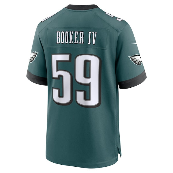 Thomas Booker IV Philadelphia Eagles Nike Team Game Jersey - Midnight Green - Image 4