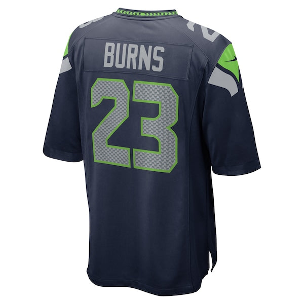Artie Burns Seattle Seahawks Nike Game Jersey - College Navy - Image 3