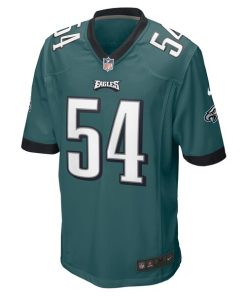 Alternative view of Shaun Bradley Philadelphia Eagles Nike Game Jersey - Midnight Green