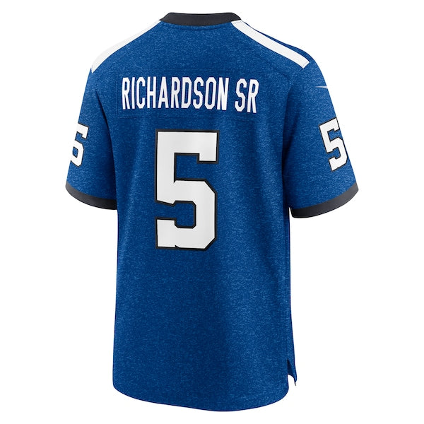 Anthony Richardson Sr. Indianapolis Colts Nike Alternate Indiana Nights Game Jersey - Royal - Image 3