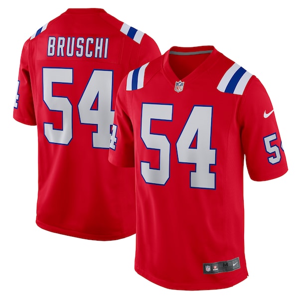 Tedy Bruschi New England Patriots Nike Retired Player Alternate Game Jersey - Red/Navy - Image 2