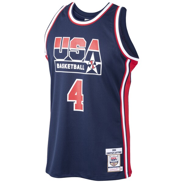 Christian Laettner USA Basketball 1992 Dream Team Authentic Jersey - Navy - Image 2