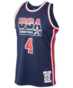 Alternative view of Christian Laettner USA Basketball 1992 Dream Team Authentic Jersey - Navy