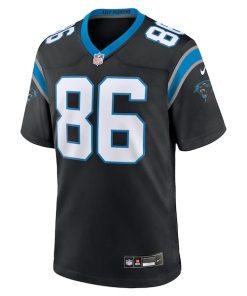 Alternative view of Mike Strachan Carolina Panthers Nike  Game Jersey -  Black
