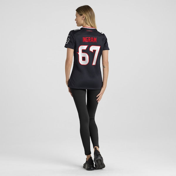 Ed Ingram Houston Texans Nike Women's Team Game Jersey - Navy - Image 6