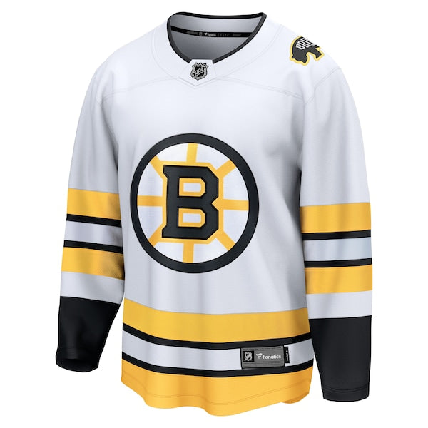 Boston Bruins Away Breakaway Jersey - White/Black - Image 3