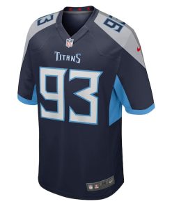 Alternative view of T'Vondre Sweat Tennessee Titans Nike Team Game Jersey -  Navy