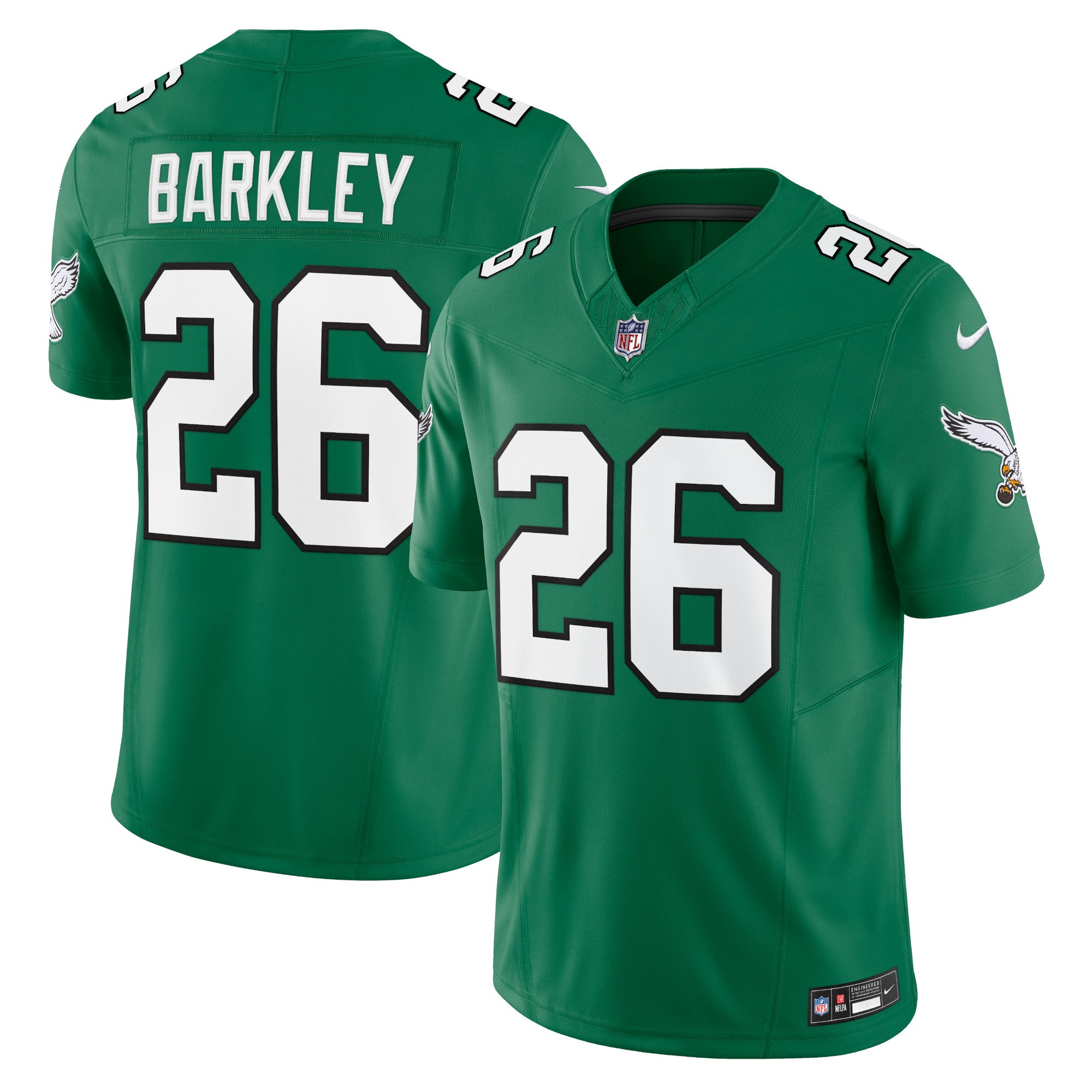 Saquon Barkley Philadelphia Eagles Nike Vapor F.U.S.E. Limited Jersey - White/Green/Black/Kelly Green - Image 10