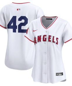 Los Angeles Angels Nike Women's 2024 Jackie Robinson Day Home Limited Jersey?¨C White