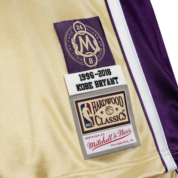 Kobe Bryant Los Angeles Lakers Hall of Fame Class of 2020 #8 Authentic Jersey - Gold/Purple - Image 4
