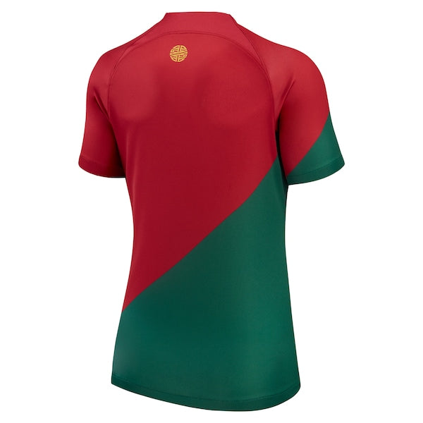 Portugal National Team Nike Women's 2022/23 Home Breathe Stadium Replica Blank Jersey - Red - Image 3