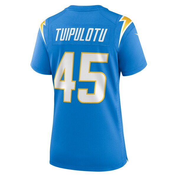 Tuli Tuipulotu Los Angeles Chargers Nike Women's Team Game Jersey - Powder Blue - Image 3