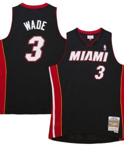 Dwyane Wade Miami Heat Hardwood Classics Swingman Jersey - Black