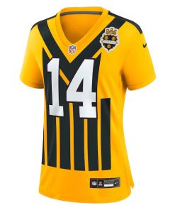 Alternative view of George Pickens Pittsburgh Steelers Nike Women's Alternate 1933 Throwback Game Jersey - Gold