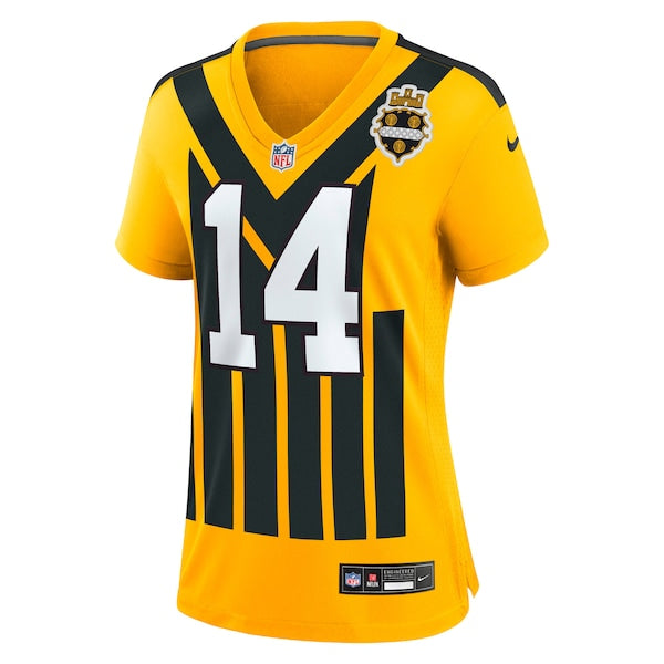 George Pickens Pittsburgh Steelers Nike Women's Alternate 1933 Throwback Game Jersey - Gold - Image 2