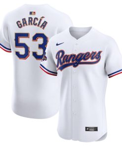 Adolis Garcia Texas Rangers Nike 2024 Gold Collection Elite Player Jersey?¨C White