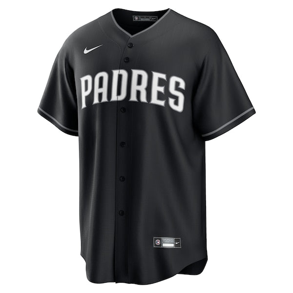 Manny Machado San Diego Padres Nike Lights Out Replica Player Jersey - Black - Image 2