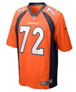 Alternative view of Garett Bolles Denver Broncos Nike Game Jersey - Orange