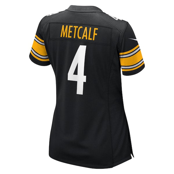 DK Metcalf Pittsburgh Steelers Nike Women's Team Game Jersey - Black - Image 4