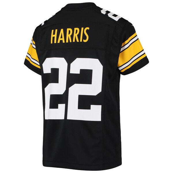 Najee Harris Pittsburgh Steelers Nike Youth Game Jersey - Black/White - Image 4
