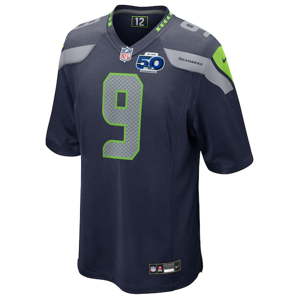 Kenneth Walker III Seattle Seahawks Nike 50th Season Game Jersey - College Navy/Royal/White - Image 3