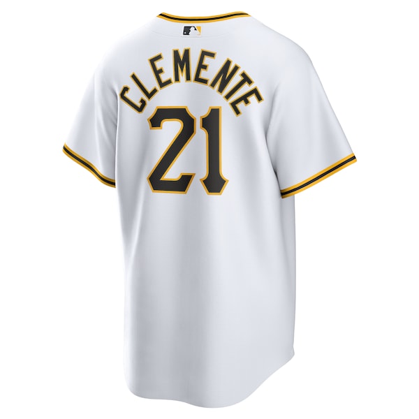 Roberto Clemente Pittsburgh Pirates Nike Home Replica Player Name Jersey - White - Image 3