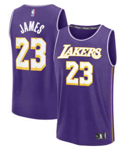 LeBron James Los Angeles Lakers  Fast Break Jersey - Statement Edition - Purple