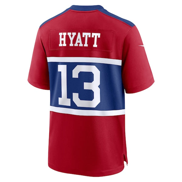 Jalin Hyatt New York Giants Nike Youth Alternate Player Game Jersey - Century Red - Image 2
