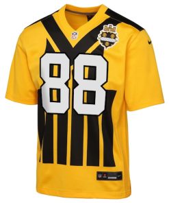 Alternative view of Pat Freiermuth Pittsburgh Steelers Nike Youth Alternate 1933 Throwback Game Jersey - Gold