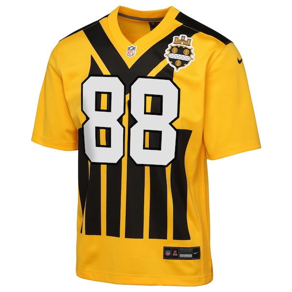 Pat Freiermuth Pittsburgh Steelers Nike Youth Alternate 1933 Throwback Game Jersey - Gold - Image 2