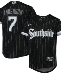 Tim Anderson Chicago White Sox Nike Youth City Connect Replica Player Jersey - Black