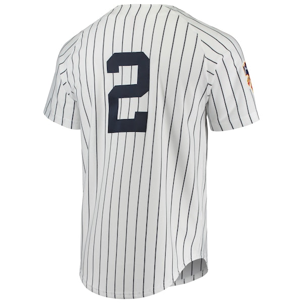 Derek Jeter New York Yankees 1997 Cooperstown Collection Authentic Jersey - White/Gray - Image 4