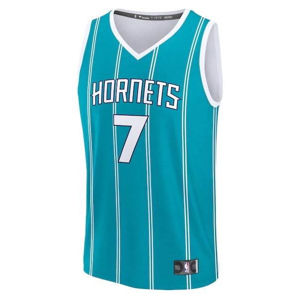 Kon Knueppel Charlotte Hornets Youth 2025 NBA Draft First Round Pick Fast Break Replica Jersey - Icon Edition - Teal - Image 2