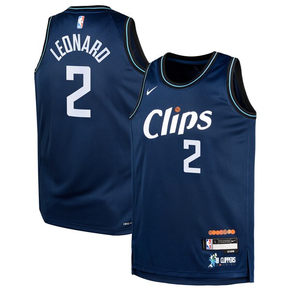 Kawhi Leonard LA Clippers Nike Youth Swingman Replica Jersey - City Edition - Navy