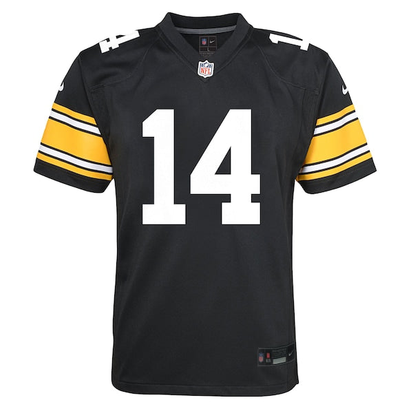 George Pickens Pittsburgh Steelers Nike Youth Game Jersey - Black - Image 2