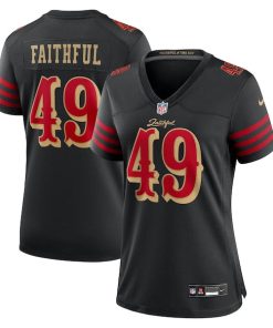 The Faithful San Francisco 49ers Nike Women's 2025 Rivalries Collection Game Jersey - Black