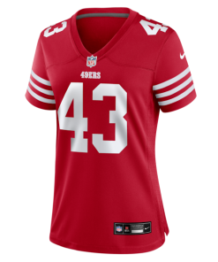 Alternative view of Messiah Swinson San Francisco 49ers Nike Women's Team Game Jersey -  Scarlet