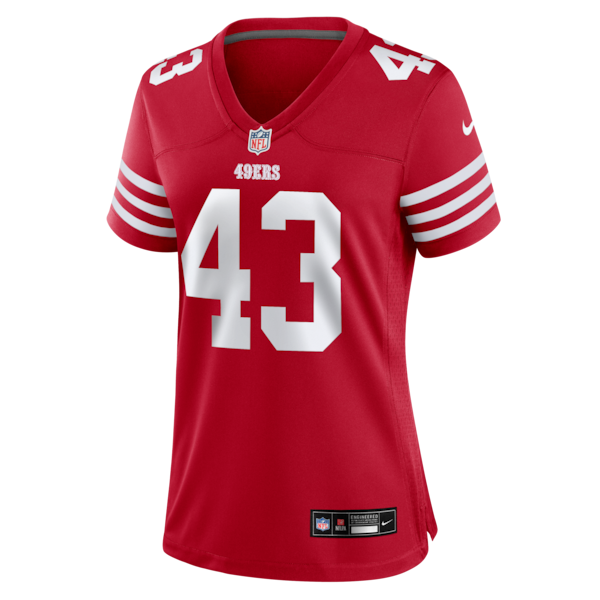 Messiah Swinson San Francisco 49ers Nike Women's Team Game Jersey - Scarlet - Image 2